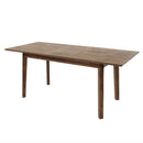 LH Imports Gia Small Extension Dining Table 55/71" - Light Driftwood GIA010-BRN IMAGE 10