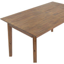  LH Imports Gia Small Extension Dining Table 55/71" - Light Driftwood GIA010-BRN IMAGE 12