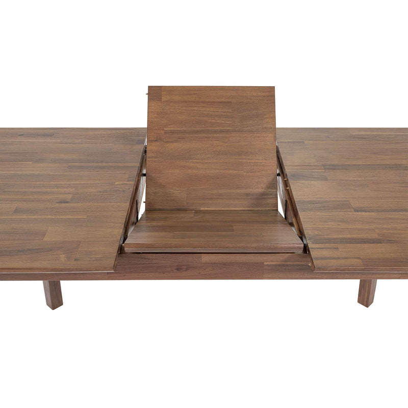  LH Imports Gia Small Extension Dining Table 55/71" - Light Driftwood GIA010-BRN IMAGE 17