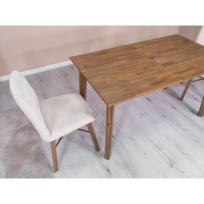  LH Imports Gia Small Extension Dining Table 55/71" - Light Driftwood GIA010-BRN IMAGE 22