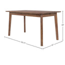  LH Imports Gia Small Extension Dining Table 55/71" - Light Driftwood GIA010-BRN IMAGE 3