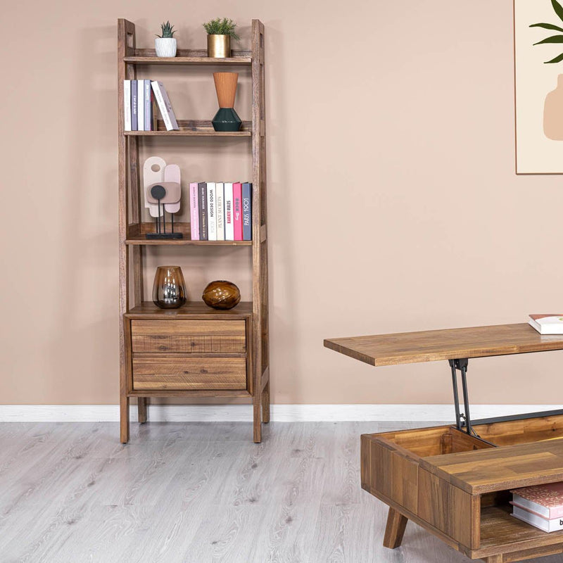  LH Imports Gia Modular Bookcase - Warm Pecan GIA021-BRNS IMAGE 2