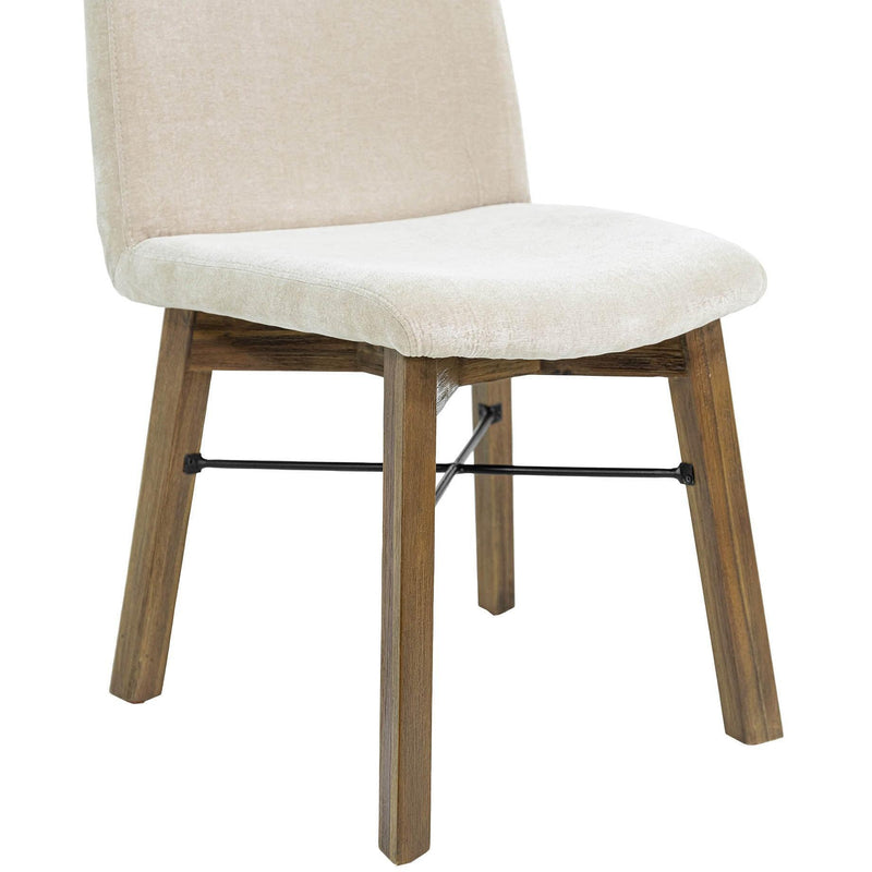  LH Imports Gia Dining Chair - Warm Pecan - Sand GIA025-BRN-S IMAGE 11