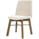  LH Imports Gia Dining Chair - Warm Pecan - Sand GIA025-BRN-S IMAGE 1