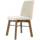  LH Imports Gia Dining Chair - Warm Pecan - Sand GIA025-BRN-S IMAGE 4