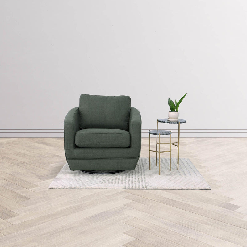 LH Imports Baltimo Swivel Glider Fabric Accent Chair FTH014S-E IMAGE 2