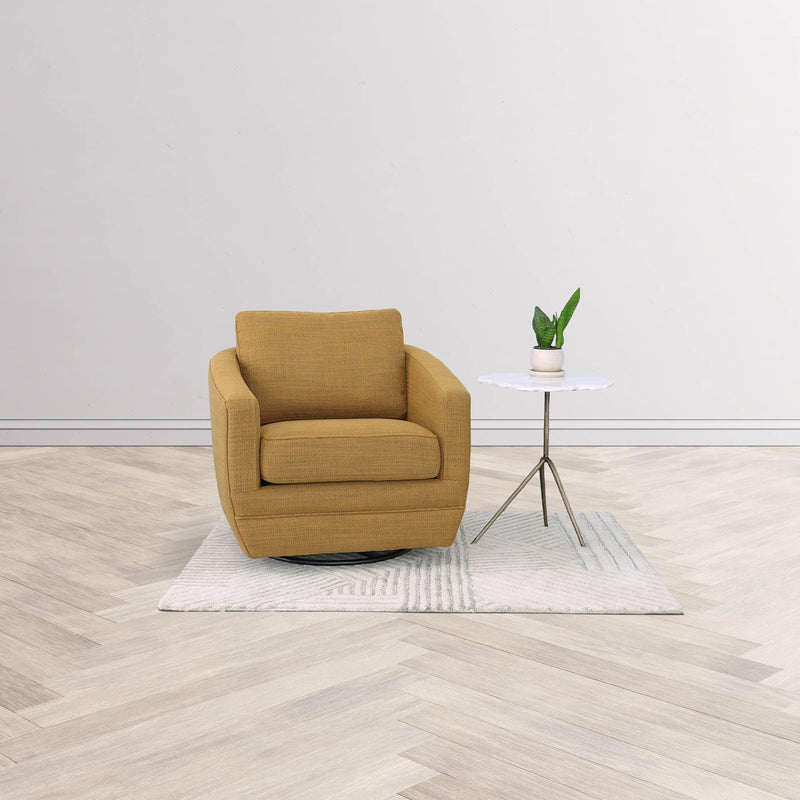  LH Imports Baltimo Swivel Glider Fabric Accent Chair FTH014S-G IMAGE 2