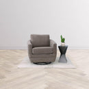  LH Imports Baltimo Swivel Glider Fabric Accent Chair FTH014S-PB IMAGE 2