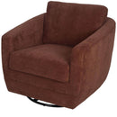  LH Imports Baltimo Swivel Glider Fabric Accent Chair FTH014S-R IMAGE 1