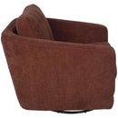  LH Imports Baltimo Swivel Glider Fabric Accent Chair FTH014S-R IMAGE 5