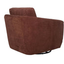  LH Imports Baltimo Swivel Glider Fabric Accent Chair FTH014S-R IMAGE 6