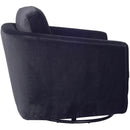  LH Imports Baltimo Swivel Glider Fabric Accent Chair FTH014S-VB IMAGE 4