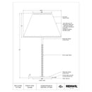  Renwil Camelia LPT1302 Table Lamp IMAGE 4