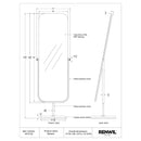  Renwil Mandra MT2732 Full Length Mirror IMAGE 5