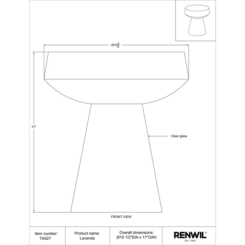  Renwil Lavanda TA527 Accent Table IMAGE 5