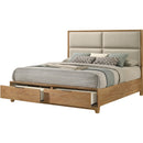 Crown Mark Florian King Upholstered Platform Bed with Storage B6572-K-HB/B6572-K-FBD/B6572-KQ-RAIL IMAGE 2