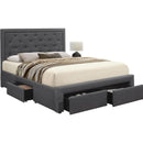  IFDC King Upholstered Platform Bed with Storage IF-5295 - 78 IMAGE 1