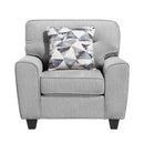  Mazin Furniture Bennett Stationary Fabric Chair 8416GY-1 IMAGE 1