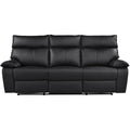  Mazin Furniture Kandra Reclining Leather Match Sofa 99087BLK-3 IMAGE 1