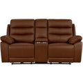  Mazin Furniture Hammond Power Reclining Leather Match Loveseat 99090BRW-2PWC IMAGE 1