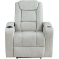  Mazin Furniture Atium Power Fabric Recliner 99096LGY-1PW IMAGE 1