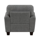  Mazin Furniture Lemond Stationary Fabric Chair 9214NGH-1 IMAGE 5