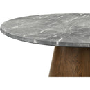  Coaster Furniture Franklin 193820 50-inch Round Dining Table - Grey/Dark Brown IMAGE 4