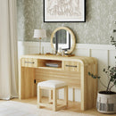  Elements International Ridgemont V-14440-6-DST Dressing Stool IMAGE 3