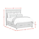  Elements International Canterbury B-13030-7-QSB Queen Storage Bed IMAGE 10