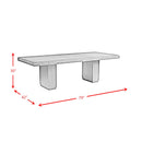  Elements International Donovan DDV100DT Rectangular Standard Height Dining Table IMAGE 9