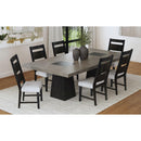  Elements International Jemma D-7570-5-SC3 Wood Back Dining Side Chair IMAGE 3