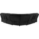  Coaster Furniture Atkinson 601520 Upholstered Reclining Sectional Sofa - Black IMAGE 4