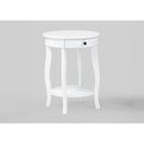  Crown Mark Jacie Chairside Table 4903WH IMAGE 1