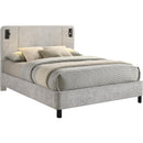  Crown Mark Freya King Upholstered Panel Bed 5272LG-K-HBFB/5272LG-KQ-RAIL IMAGE 1