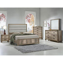  Crown Mark Matteo King Upholstered Panel Bed B3202-K-HBFB/B3200-KQ-RAIL IMAGE 1