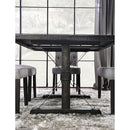  Furniture of America Alfred CM3735T-IV-6PC-BN 6 Pc Dining Table Set with Bench IMAGE 4