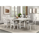  Furniture of America Ferrone FM3429WH-T-7PC 7 Pc Dining Table Set IMAGE 1