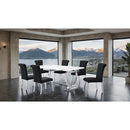  Furniture of America Holbaek FM37008SV-T-5PC-07SB 5 Pc 80" Dining Table Set IMAGE 2