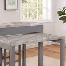  Furniture of America Whitehall FOA3544LG-PT-5PC 5 Pc Counter Height Table Set IMAGE 2