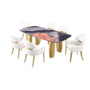 Furniture of America Northolt FM37004GY-T-5PC 5 Pc Dining Table Set IMAGE 1