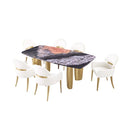  Furniture of America Northolt FM37004GY-T-5PC 5 Pc Dining Table Set IMAGE 2