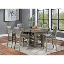  Furniture of America Anaya CM3512GY-PT-7PC 7 Pc Counter Height Table Set IMAGE 1