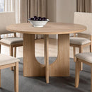  Furniture of America Oberto SL3406NT-RT Round Dining Table IMAGE 1
