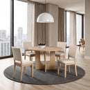  Furniture of America Oberto SL3406NT-RT Round Dining Table IMAGE 2