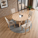  Furniture of America Oberto SL3406NT-RT Round Dining Table IMAGE 3