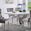  Furniture of America Valdevers CM3294T-SS-TABLE Dining Table IMAGE 2
