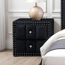  Furniture of America Farese SL7001BK-N Nightstand IMAGE 1