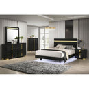  Furniture of America Lillestrom FM7217BK-N Nightstand IMAGE 2