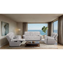  Furniture of America Dionysus FM64004GY-CH-M Manual Glider Recliner IMAGE 2