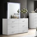  Furniture of America Stoholm FM72000WH-M Mirror IMAGE 3